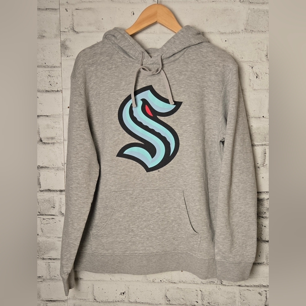 Seattle Kraken NHL Fanatics Gray Pullover Hoodie Large
